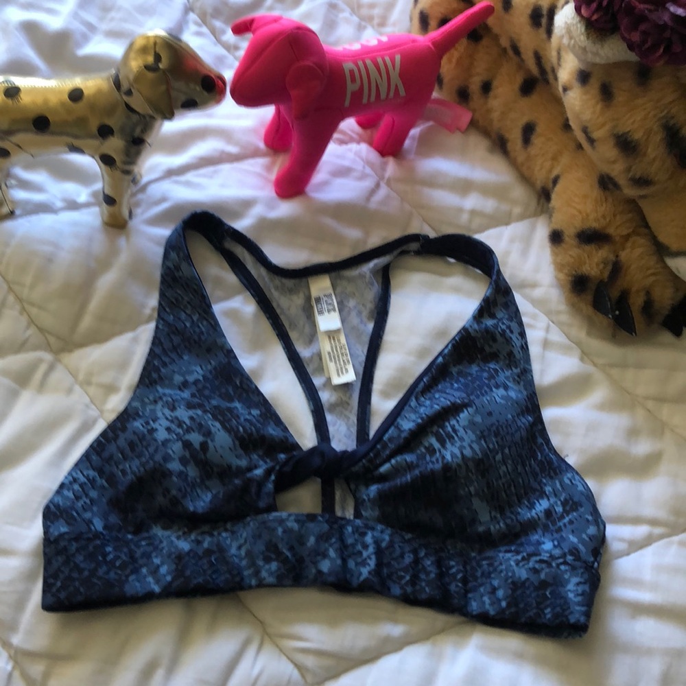 Pink sports bra